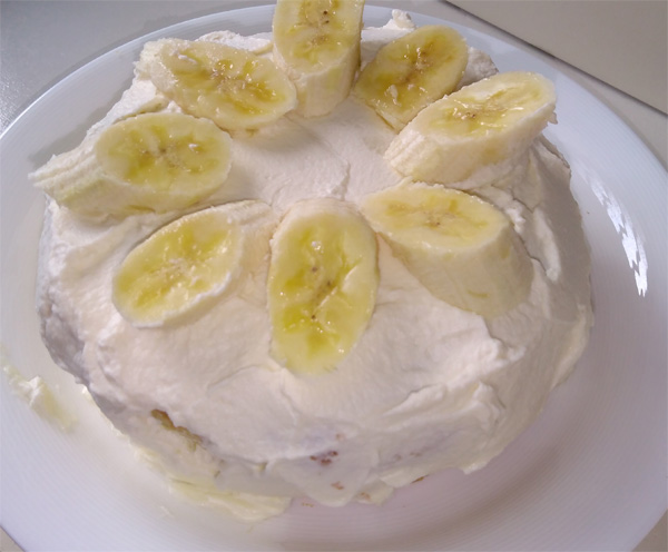 バナナショートケーキ