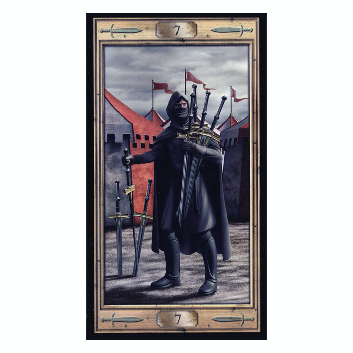 ピクトリアルキータロット『ソードの７（seven of swords）』