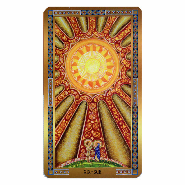 画像はビザンチンタロット『太陽（The Sun）』